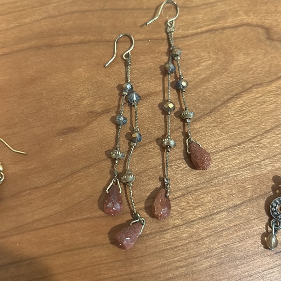 Lot of four dangle earrings - Picture 4 of 6